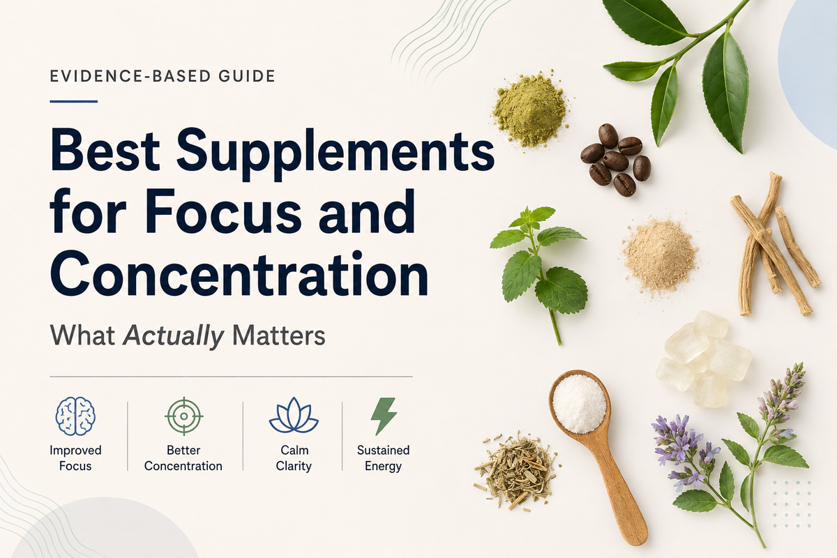 Best Supplements for Focus and Concentration: An Evidence-Based Guide