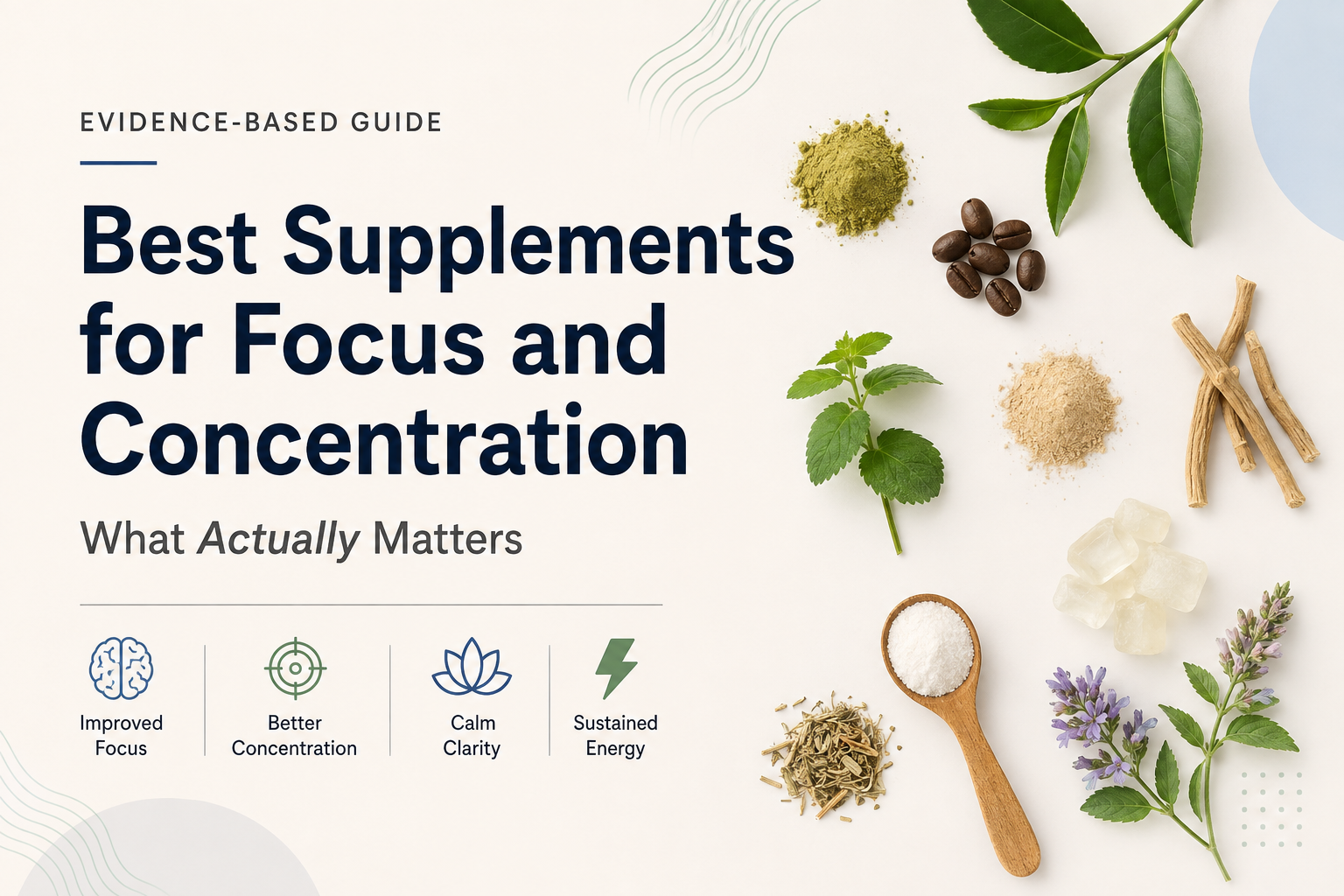 Best Supplements for Focus and Concentration: An Evidence-Based Guide